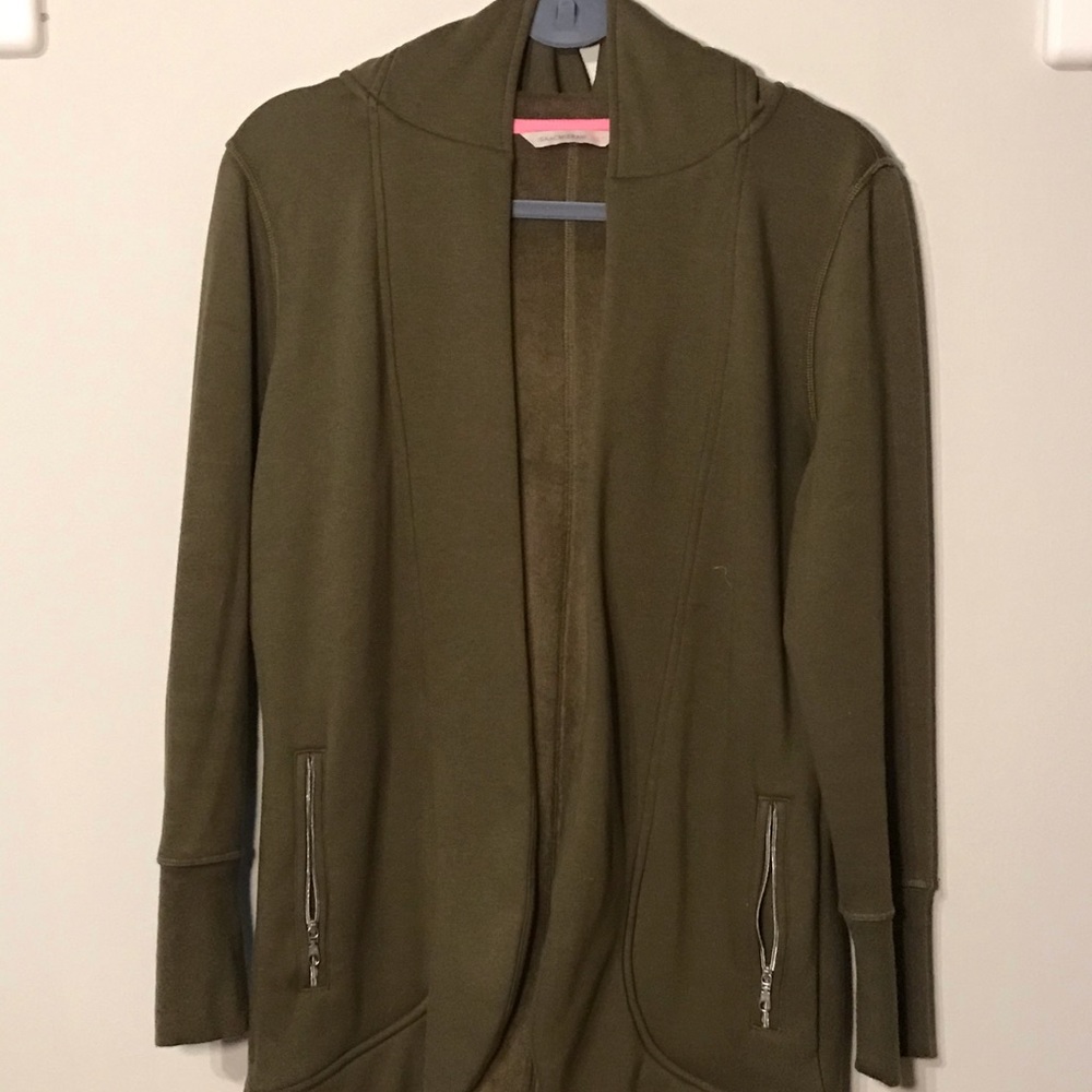 Olive green oversized cardigan